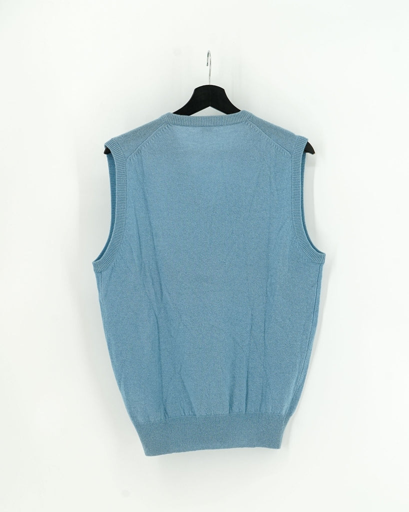 Gilet Vintage Bleu Ciel - Taille S - LaFrip'aMax - S