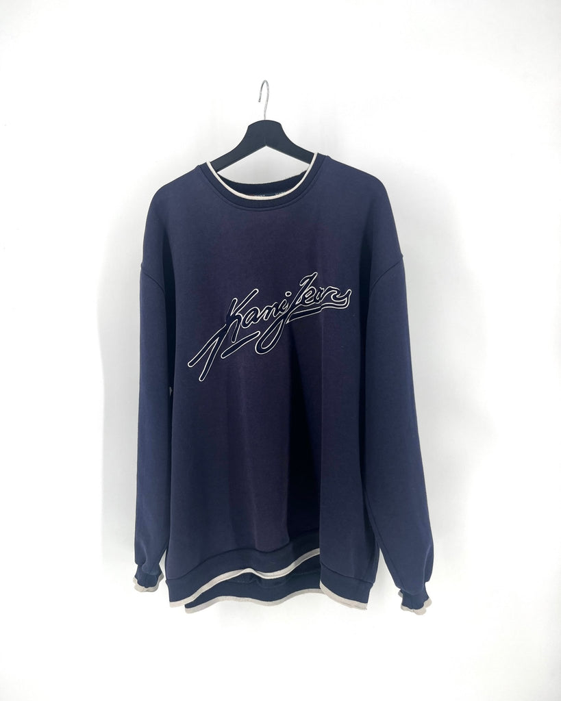 Sweat Vintage Karl Kani Bleu - Taille XL - LaFrip'aMax - XL
