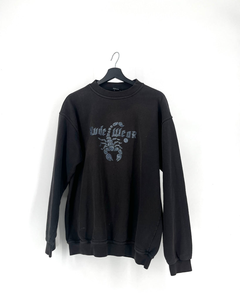 Sweatshirt Vintage Noir - Taille M - LaFrip'aMax - M