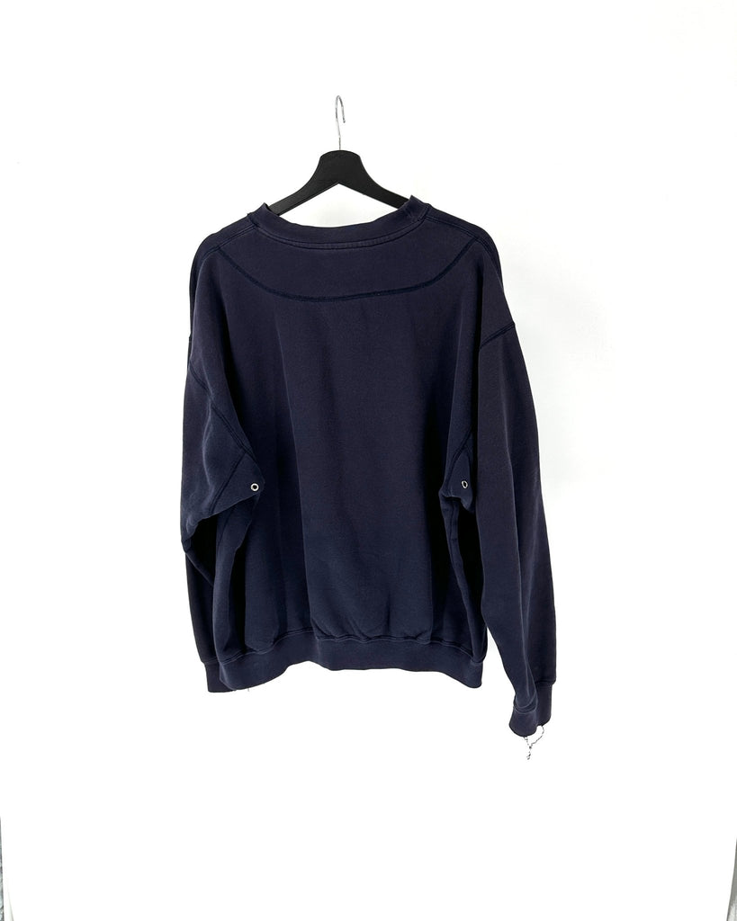 Sweat Schott Bleu Foncé Vintage - Taille L - LaFrip'aMax - L