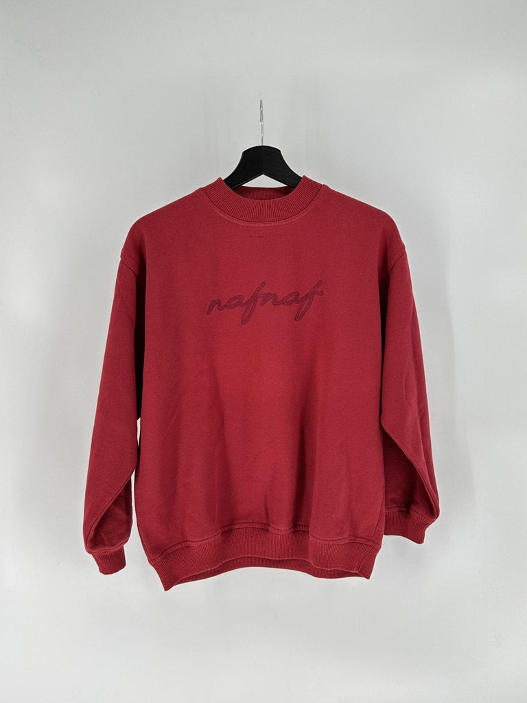 Sweatshirt Vintage Naf Naf Rouge - Taille S - LaFrip'aMax - S