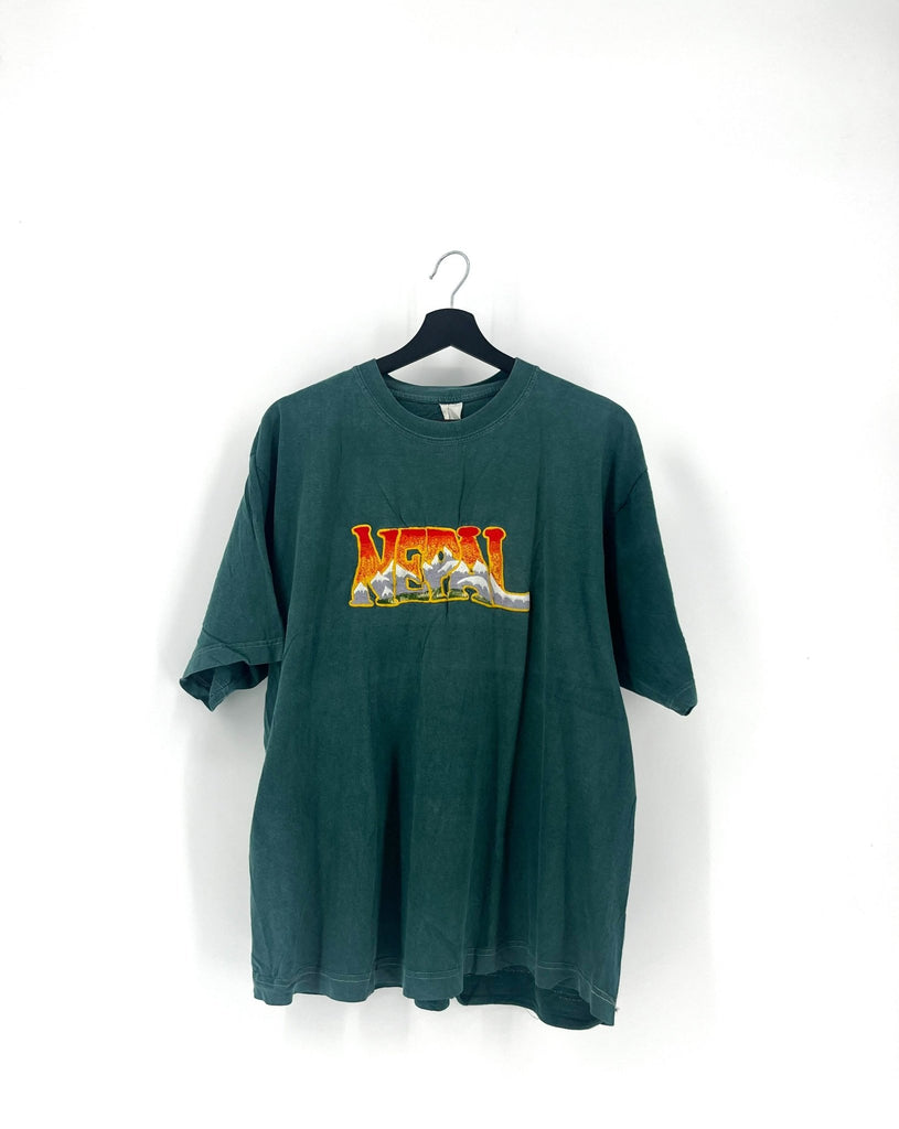 T-Shirt Népal Vert - Taille L - LaFrip'aMax - L