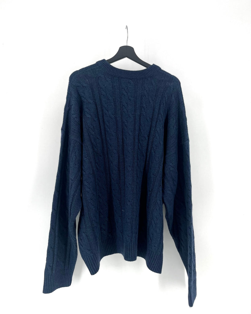 Pullover Lacoste Vintage Bleu Foncé - Taille XXL - LaFrip'aMax - XXL