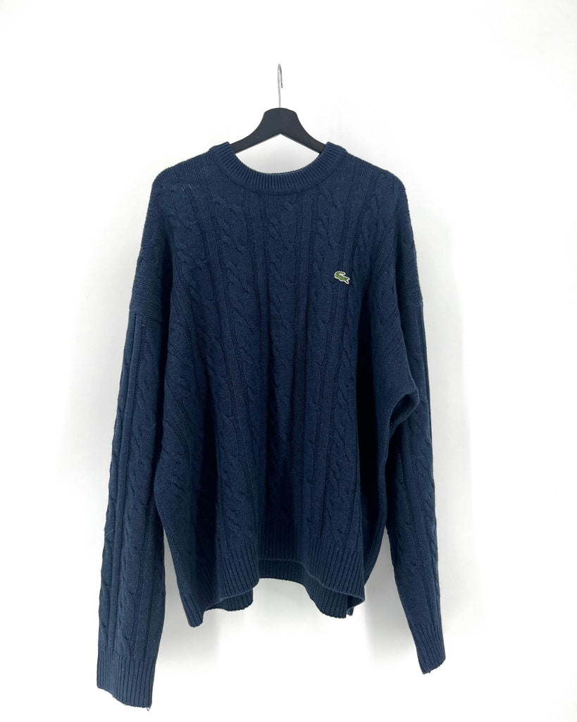 Pullover Lacoste Vintage Bleu Foncé - Taille XXL - LaFrip'aMax - XXL