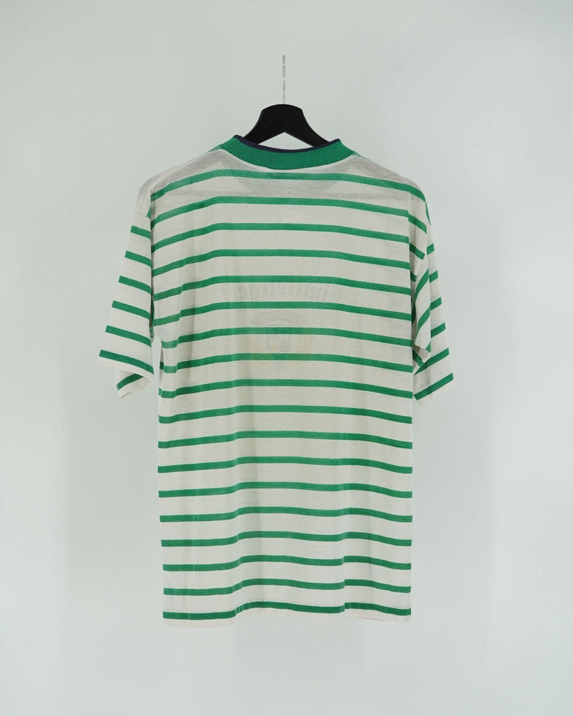 T-Shirt Vintage Blanc et vert - Taille M - LaFrip'aMax - M