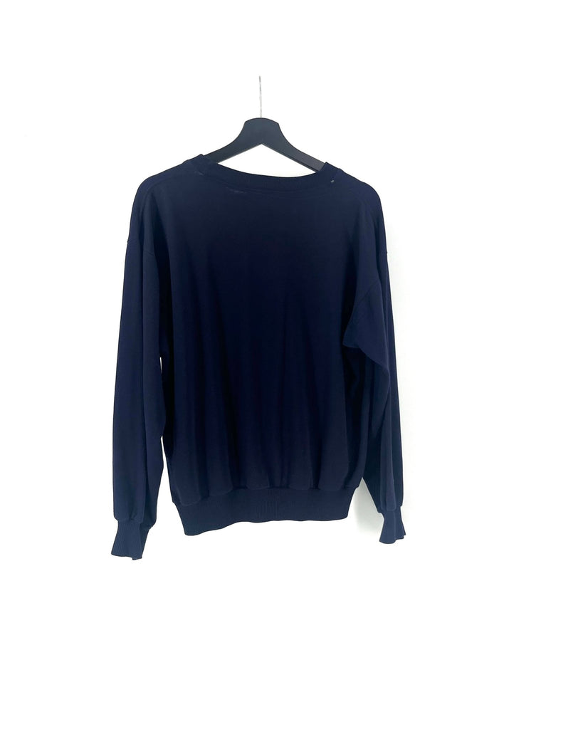 Sweatshirt Vintage Lacoste Bleu foncé - Taille L - LaFrip'aMax - L