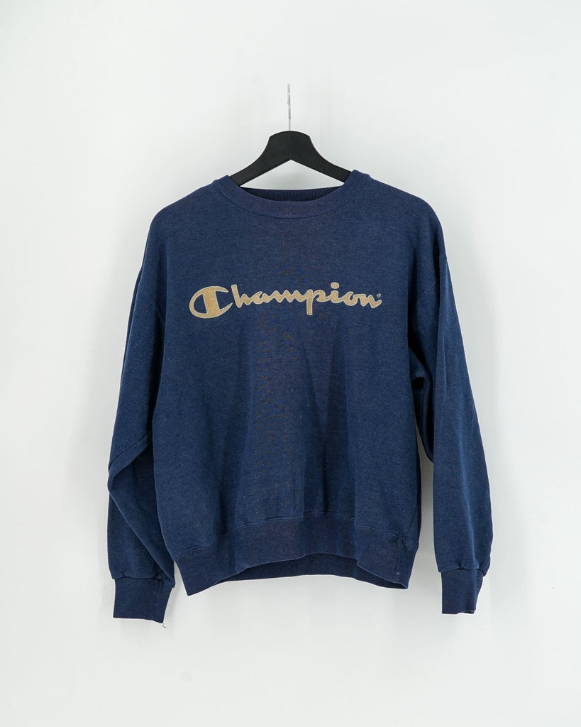 Sweatshirt Vintage Champion Bleu - Taille S - LaFrip'aMax - S