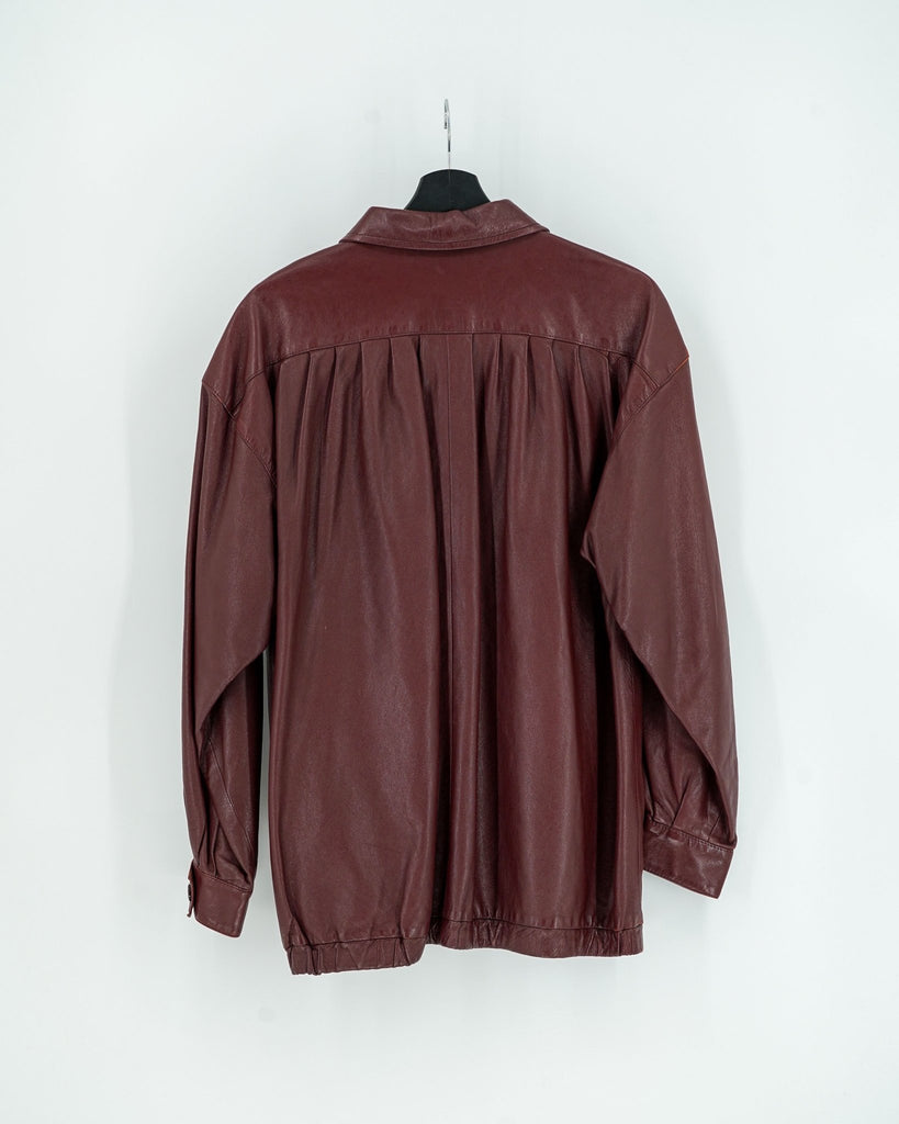 Veste Cuir Rouge - Taille M - LaFrip'aMax - M