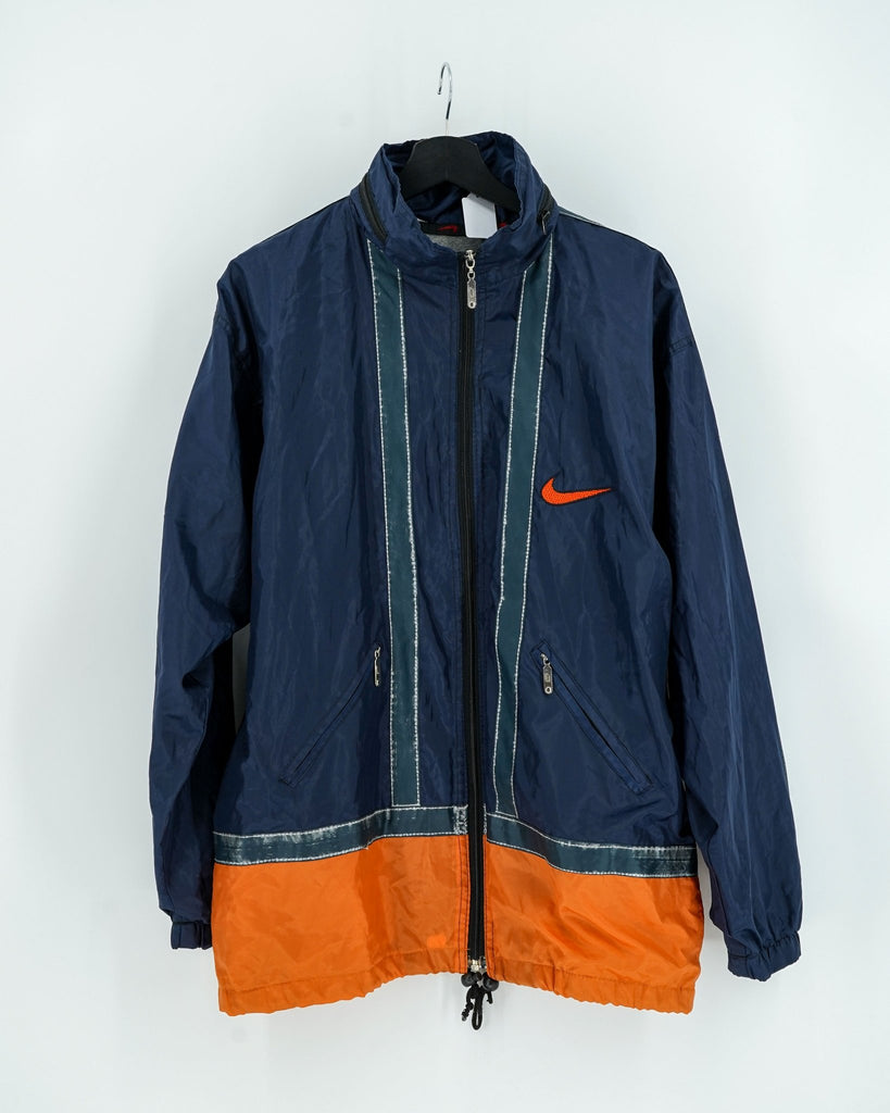 Veste Nike Bleu Orange Vintage - Taille L - LaFrip'aMax - Large