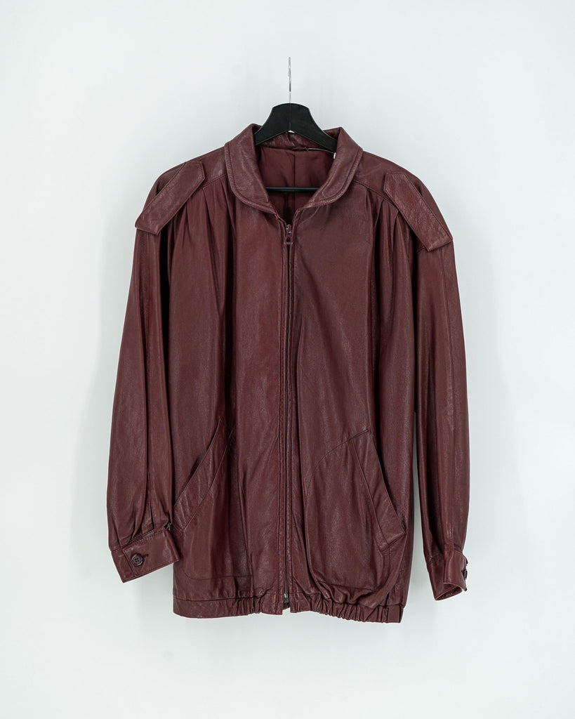 Veste Cuir Rouge - Taille M - LaFrip'aMax - M